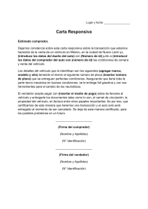 carta responsiva para la venta de un auto en nuevo leon en formato word